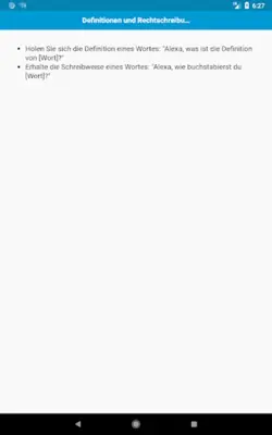 Befehle für Alexa android App screenshot 0