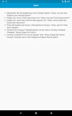 Befehle für Alexa android App screenshot 1