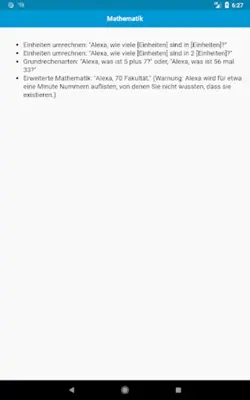 Befehle für Alexa android App screenshot 4